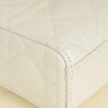 Christian Dior Latte White Lady D-joy Cannage Medium Bag