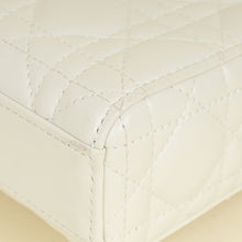 Christian Dior Latte White Lady D-joy Cannage Medium Bag