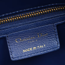 Christian Dior Royal Blue Caro Cannage Flap Medium Bag