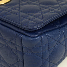Christian Dior Royal Blue Caro Cannage Flap Medium Bag