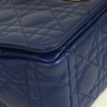 Christian Dior Royal Blue Caro Cannage Flap Medium Bag
