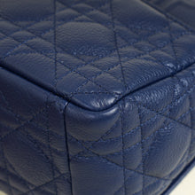 Christian Dior Royal Blue Caro Cannage Flap Medium Bag