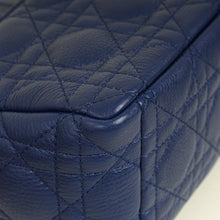 Christian Dior Royal Blue Caro Cannage Flap Medium Bag