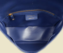 Christian Dior Royal Blue Caro Cannage Flap Medium Bag