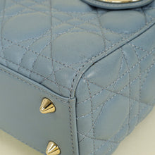 Christian Dior Grey Blue Lady Dior My ABCDior Small Bag
