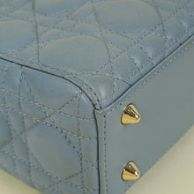 Christian Dior Grey Blue Lady Dior My ABCDior Small Bag