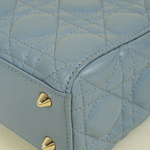 Christian Dior Grey Blue Lady Dior My ABCDior Small Bag