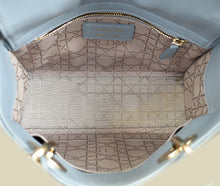 Christian Dior Grey Blue Lady Dior My ABCDior Small Bag