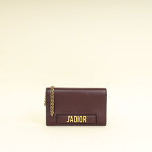 Christian Dior Burgundy J'Adior Wallet on Chain