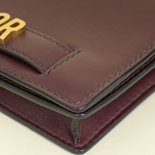 Christian Dior Burgundy J'Adior Wallet on Chain