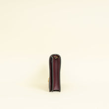 Christian Dior Burgundy J'Adior Wallet on Chain