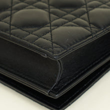 Christian Dior Black Lady Dior Convertible Chain Clutch