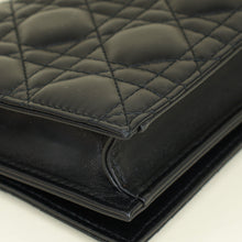 Christian Dior Black Lady Dior Convertible Chain Clutch