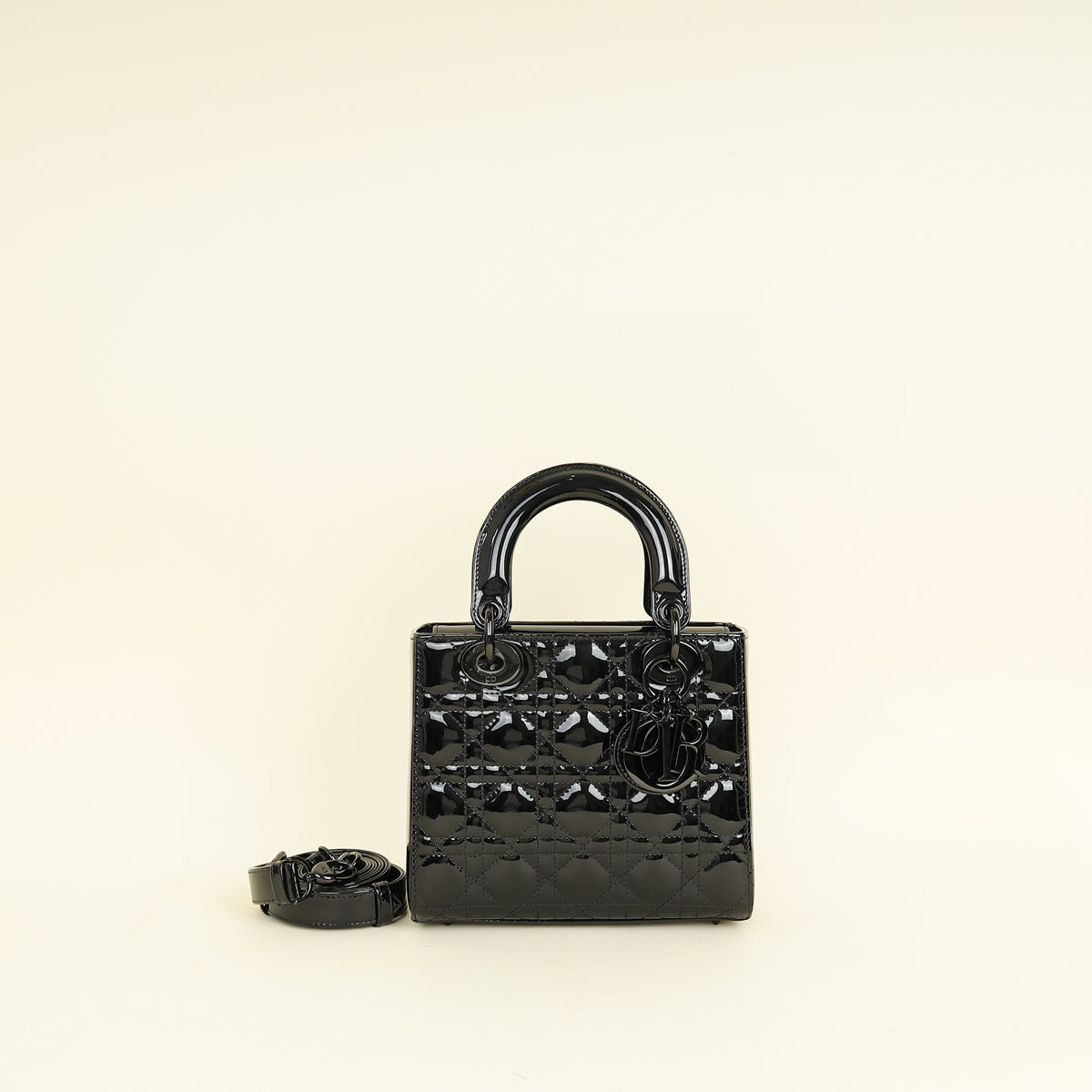 Christian Dior Black Lady Dior Small Bag
