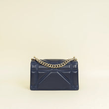 Christian Dior Navy Blue Diorama Small Flap Bag