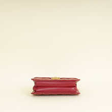 Christian Dior Red Cannage Studded DiorAddict Flap Bag