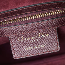 Christian Dior Burgundy Medium Saddle Bag