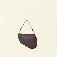 Christian Dior Burgundy Medium Saddle Bag