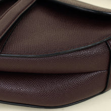 Christian Dior Burgundy Medium Saddle Bag