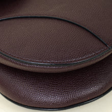 Christian Dior Burgundy Medium Saddle Bag