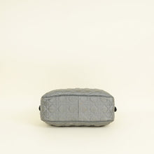 Christian Dior Grey Cannage Quilted Lady Boston Bag