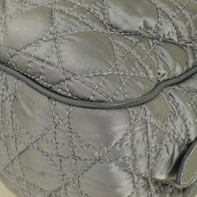 Christian Dior Grey Cannage Quilted Lady Boston Bag