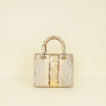 Christian Dior Bicolor Python Lady Dior Medium Bag