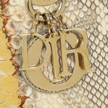 Christian Dior Bicolor Python Lady Dior Medium Bag