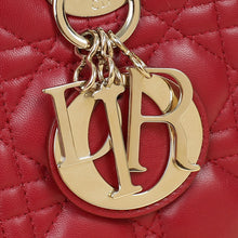 Christian Dior Red Lady Dior Medium Bag