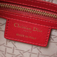Christian Dior Red Lady Dior Medium Bag