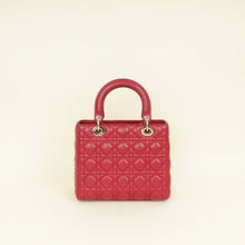 Christian Dior Red Lady Dior Medium Bag