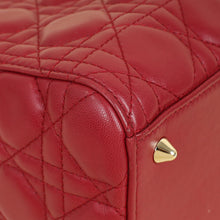 Christian Dior Red Lady Dior Medium Bag