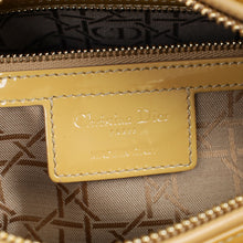 Christian Dior Yellow Lady Dior Medium Bag