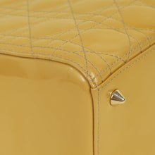 Christian Dior Yellow Lady Dior Medium Bag