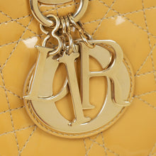 Christian Dior Yellow Lady Dior Medium Bag