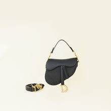 Christian Dior Black Mini Saddle Bag with Strap