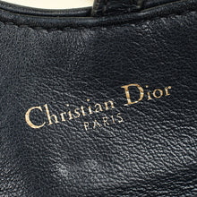 Christian Dior Navy Blue Oblique Nano Saddle Pouch With Chain