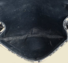Christian Dior Navy Blue Oblique Nano Saddle Pouch With Chain