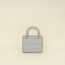 Christian Dior Grey Lady Dior Mini Chain Bag