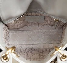 Christian Dior Grey Lady Dior Mini Chain Bag