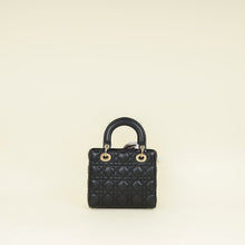 Christian Dior Black Lady Dior My ABCDior Small Bag w/ Twilly
