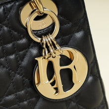 Christian Dior Black Lady Dior My ABCDior Small Bag w/ Twilly