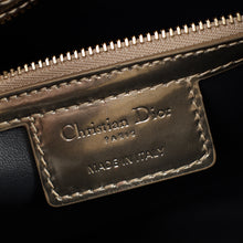 Christian Dior Champaign Microcannage Lady Dior Medium Bag