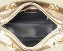 Christian Dior Champaign Microcannage Lady Dior Medium Bag