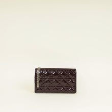 Christian Dior Burgundy Lady Dior Pouch With Chain