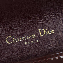 Christian Dior Burgundy Lady Dior Pouch With Chain