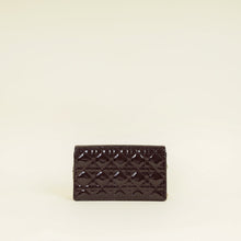 Christian Dior Burgundy Lady Dior Pouch With Chain