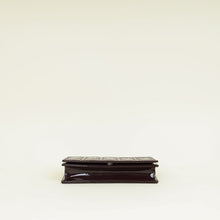 Christian Dior Burgundy Lady Dior Pouch With Chain