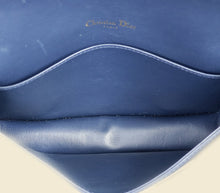 Christian Dior Navy Lady Dior Pouch on Chain