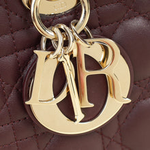 Christian Dior Plum Lady D-Joy Medium Bag